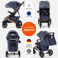 Sportbuggy RAPIDY, klappbarer Kinderwagen – Blau/Gold 