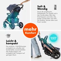 Sportbuggy RAPIDY, klappbarer Kinderwagen – Blau/Gold 