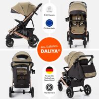 Sportbuggy RAPIDY, klappbarer Kinderwagen – Khaki/Gold