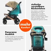 Sportbuggy RAPIDY, klappbarer Kinderwagen – Khaki/Gold