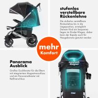 Sportbuggy RAPIDY, klappbarer Kinderwagen – Schwarz mi