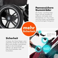 Sportbuggy RAPIDY, klappbarer Kinderwagen – Rot/Silber