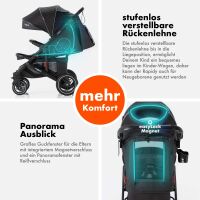 Sportbuggy RAPIDY, klappbarer Kinderwagen – Schwarz mi