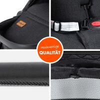 Sportbuggy RAPIDY, klappbarer Kinderwagen – Schwarz mi
