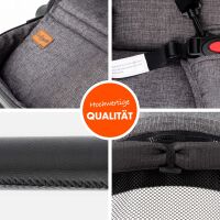 Sportbuggy RAPIDY, klappbarer Kinderwagen – Dunkelgrau