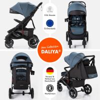 Sportbuggy RAPIDY, klappbarer Kinderwagen – Blau/Schwa