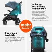 Sportbuggy RAPIDY, klappbarer Kinderwagen – Blau/Schwa