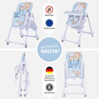 3-in-1 Babyhochstuhl SITONMI mit Babyliege – Blau 4