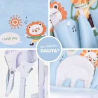 3-in-1 Babyhochstuhl SITONMI mit Babyliege – Blau 5