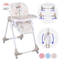 3-in-1 Babyhochstuhl SITONMI mit Babyliege &ndash; Beige