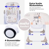 3-in-1 Babyhochstuhl SITONMI mit Babyliege – Beige 3