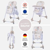 3-in-1 Babyhochstuhl SITONMI mit Babyliege – Beige 4