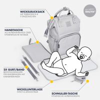 Wickelrucksack PAKMI mit Zubehör für Baby & Ki
