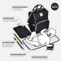 Wickelrucksack PAKMI mit Zubehör für Baby & Ki