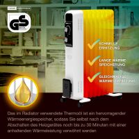 Ölradiator F-2046 mit 7 Rippen, elektrische Ölheiz