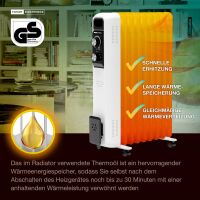 Ölradiator F-2046 mit 9 Rippen, elektrische Ölheiz