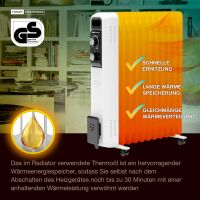 Ölradiator F-2046 mit 11 Rippen, elektrische Ölhei