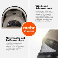 2-in-1 Kombikinderwagen FLEXI-PRO mit Babywanne & Sports