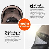 2-in-1 Kombikinderwagen FLEXI-PRO mit Babywanne & Sports
