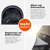 2-in-1 Kombikinderwagen FLEXI-PRO mit Babywanne & Sports
