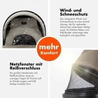 2-in-1 Kombikinderwagen FLEXI-PRO mit Babywanne & Sports