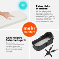2-in-1 Kombikinderwagen FLEXI-PRO mit Babywanne & Sports