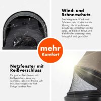 2-in-1 Kombikinderwagen FLEXI-PRO mit Babywanne & Sports