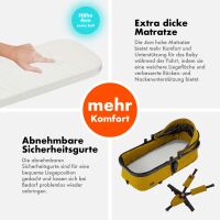 2-in-1 Kombikinderwagen FLEXI-PRO mit Babywanne & Sports