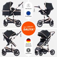 3-in-1 Kombikinderwagen NEOMOVE mit Babyschale – Gold/