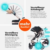 3-in-1 Kombikinderwagen NEOMOVE mit Babyschale – Gold/