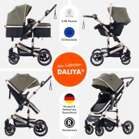 3-in-1 Kombikinderwagen NEOMOVE mit Babyschale – Gold/