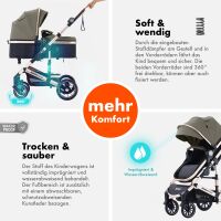 3-in-1 Kombikinderwagen NEOMOVE mit Babyschale – Gold/