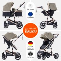 3-in-1 Kombikinderwagen NEOMOVE mit Babyschale – Gold/