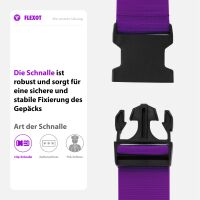 Koffergurt mit Clip-Schnalle, verstellbarer Gepäckgurt 