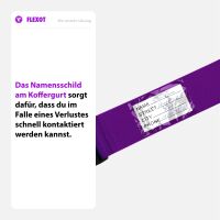 Koffergurt mit Clip-Schnalle, verstellbarer Gepäckgurt 
