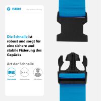 Koffergurt mit Clip-Schnalle, verstellbarer Gepäckgurt 