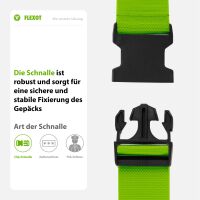 Koffergurt mit Clip-Schnalle, verstellbarer Gepäckgurt 