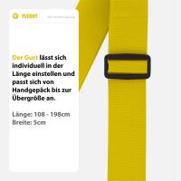 Koffergurt mit Clip-Schnalle, verstellbarer Gepäckgurt 