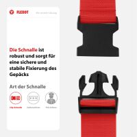 Koffergurt mit Clip-Schnalle, verstellbarer Gepäckgurt 