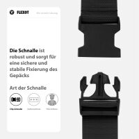 Koffergurt mit Clip-Schnalle, verstellbarer Gepäckgurt 
