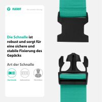 Koffergurt mit Clip-Schnalle, verstellbarer Gepäckgurt 