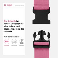 Koffergurt mit Clip-Schnalle, verstellbarer Gepäckgurt 