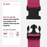 Koffergurt mit Clip-Schnalle, verstellbarer Gepäckgurt 