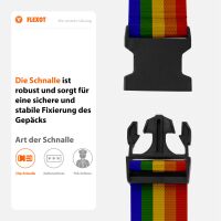 Koffergurt mit Clip-Schnalle, verstellbarer Gepäckgurt 