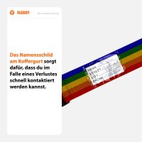 Koffergurt mit Clip-Schnalle, verstellbarer Gepäckgurt 