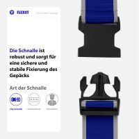 Koffergurt mit Clip-Schnalle, verstellbarer Gepäckgurt 
