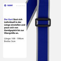 Koffergurt mit Clip-Schnalle, verstellbarer Gepäckgurt 