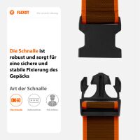 Koffergurt mit Clip-Schnalle, verstellbarer Gepäckgurt 