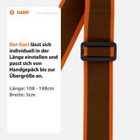 Koffergurt mit Clip-Schnalle, verstellbarer Gepäckgurt 