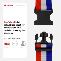 Koffergurt mit Clip-Schnalle, verstellbarer Gepäckgurt 